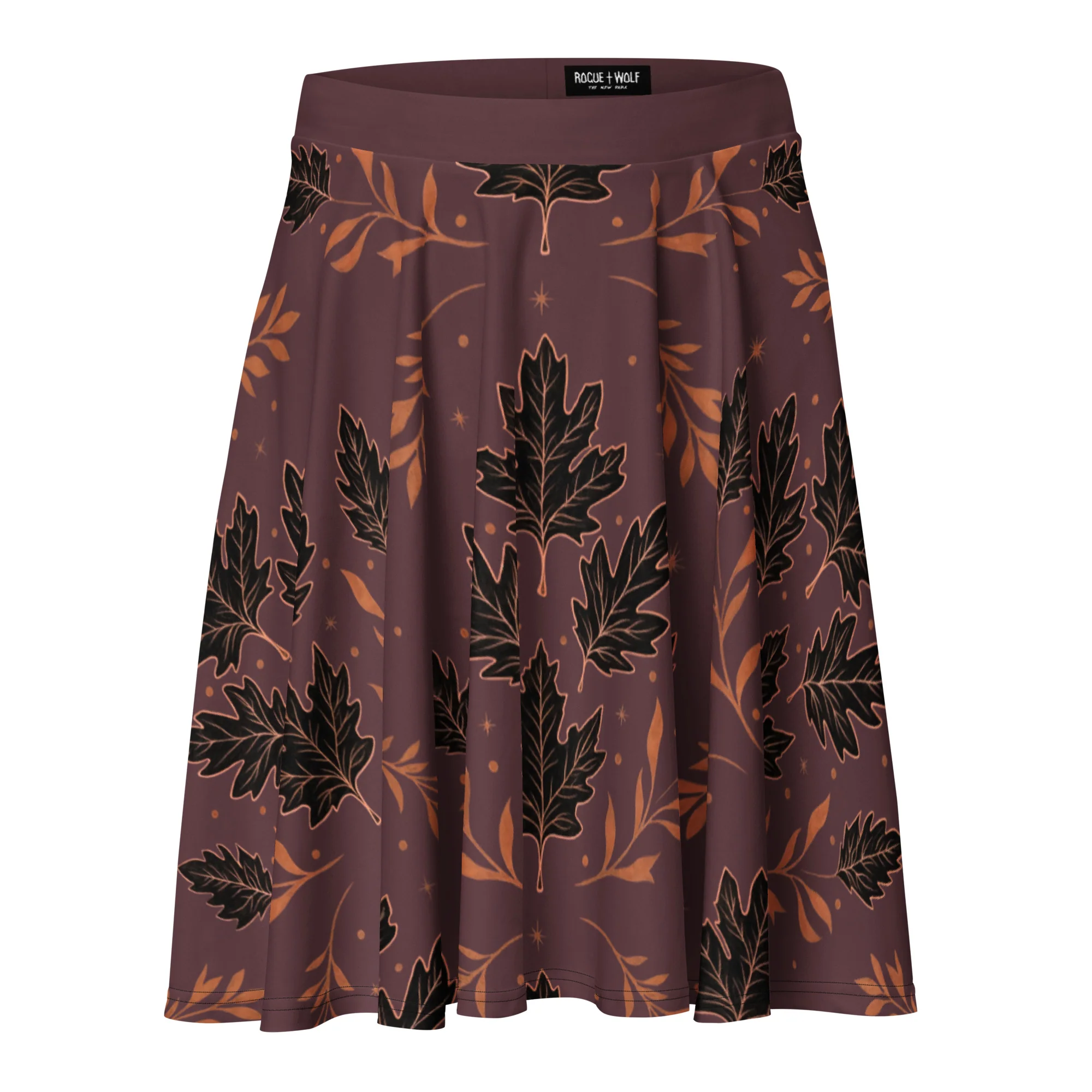 Oxblood Autumnalis Skater Skirt - Image 4