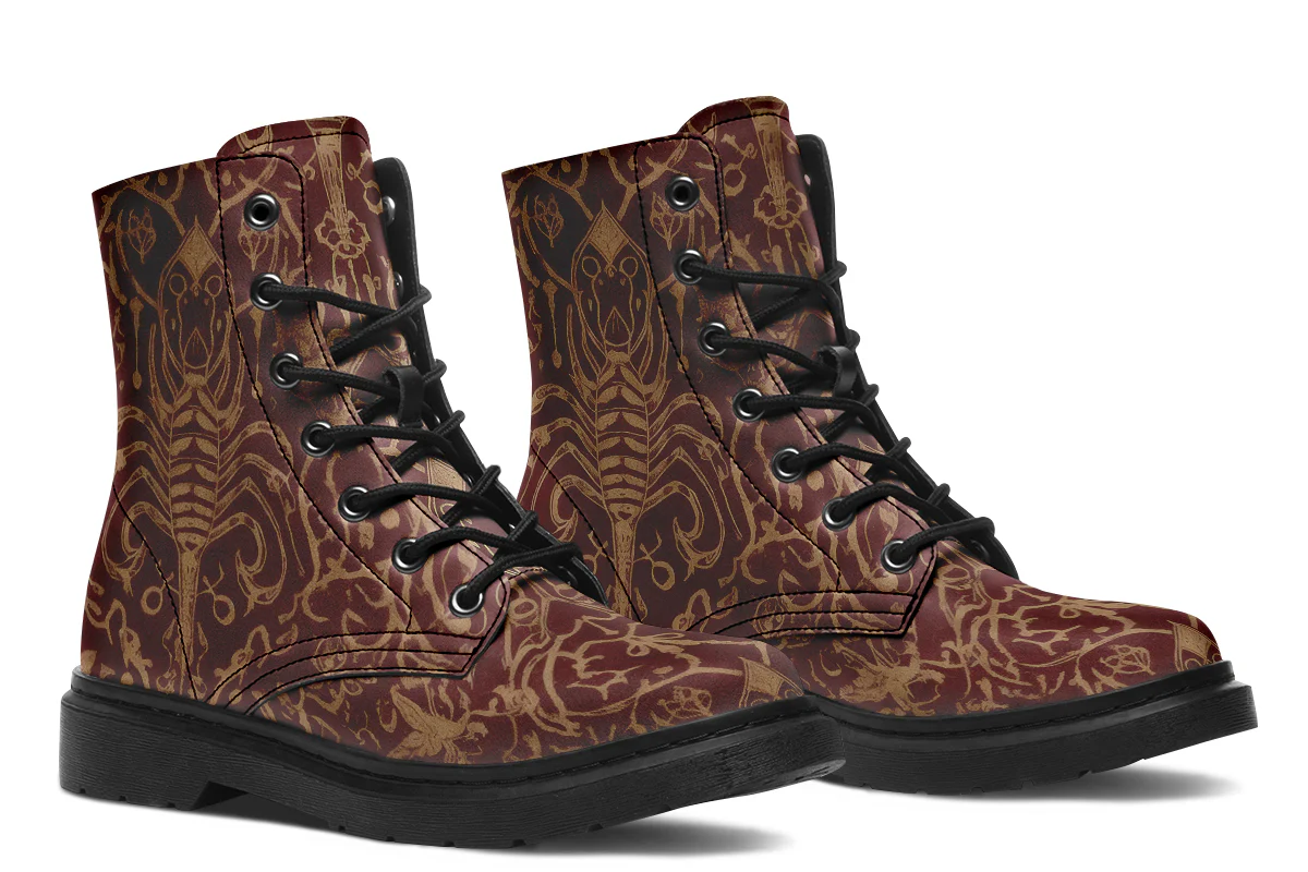 Oxblood Scorpion Sigil Boots - Image 4