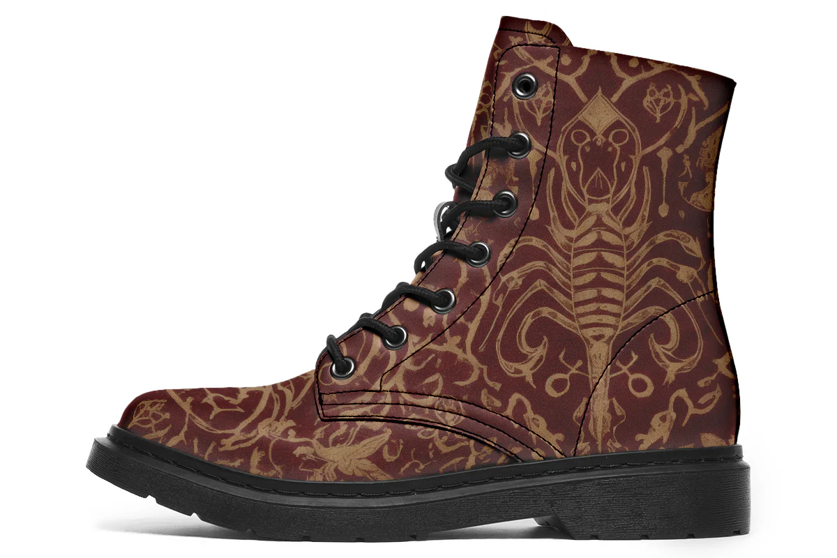 Oxblood Scorpion Sigil Boots - Image 8