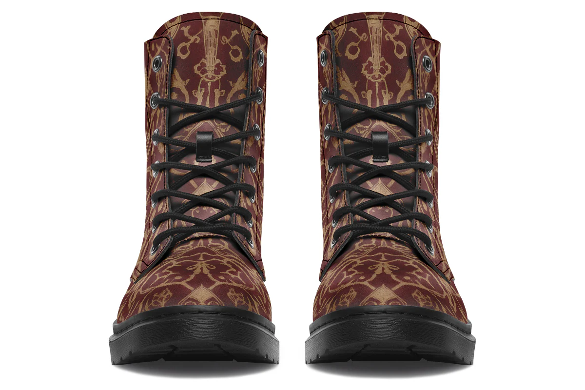 Oxblood Scorpion Sigil Boots - Image 9