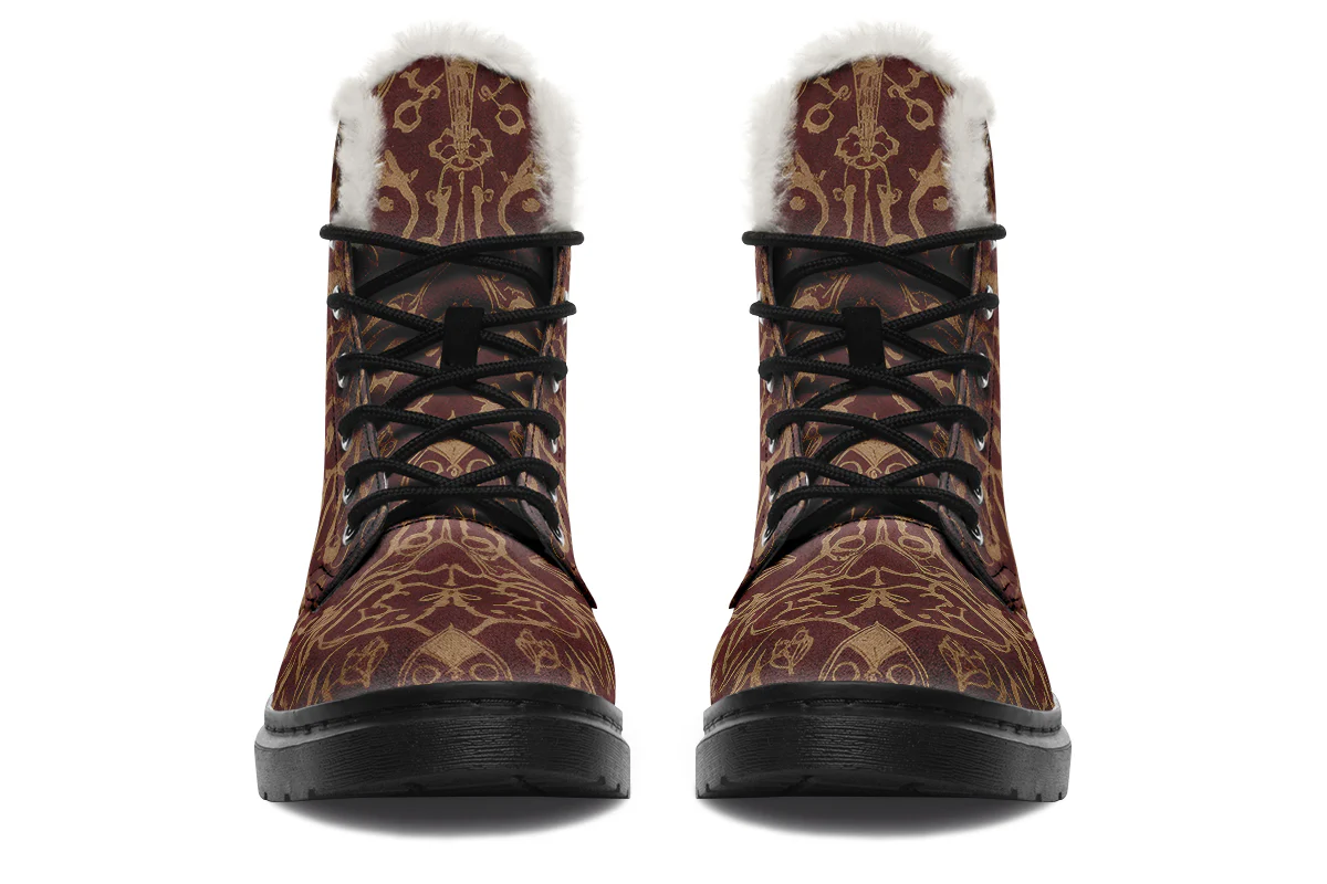 Oxblood Scorpion Sigil Winter Boots - Image 3