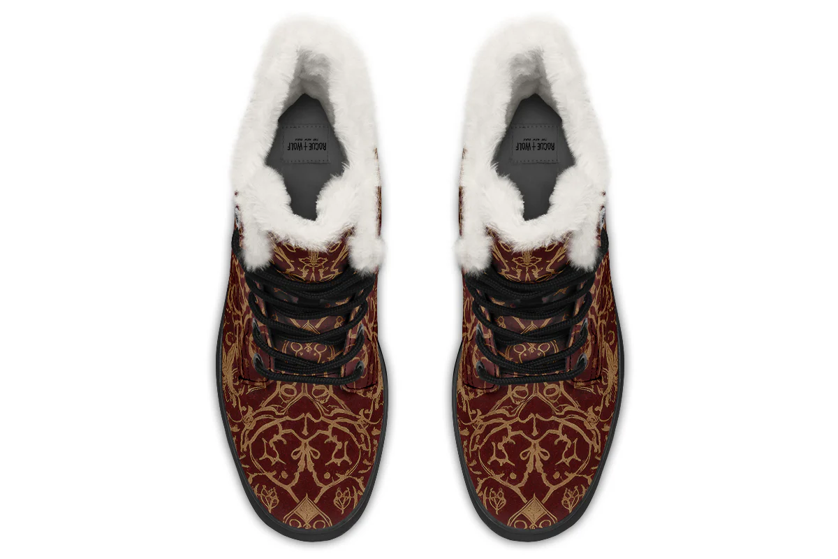 Oxblood Scorpion Sigil Winter Boots - Image 7