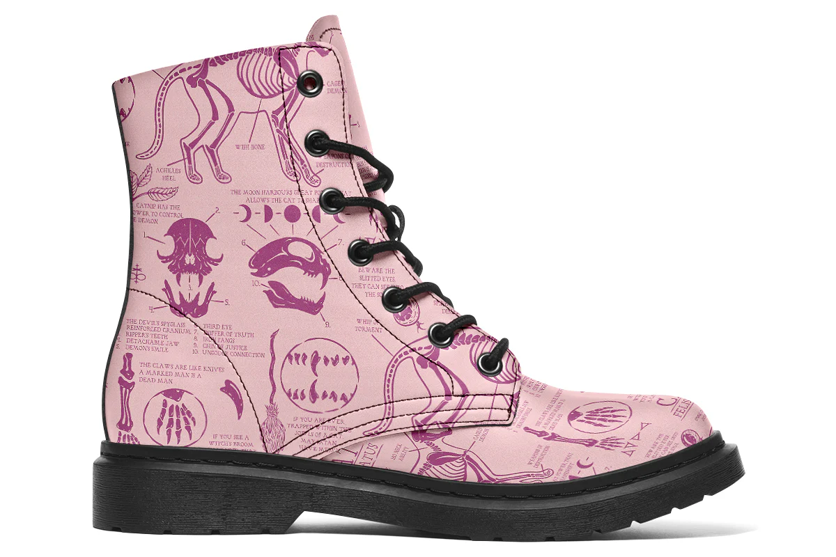 Pink Cat Study Boots - Image 3