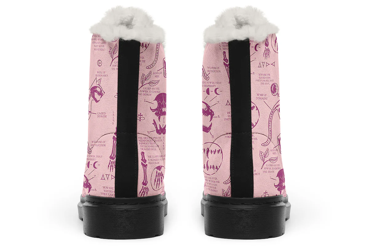 Pink Cat Study Winter Boots - Image 4