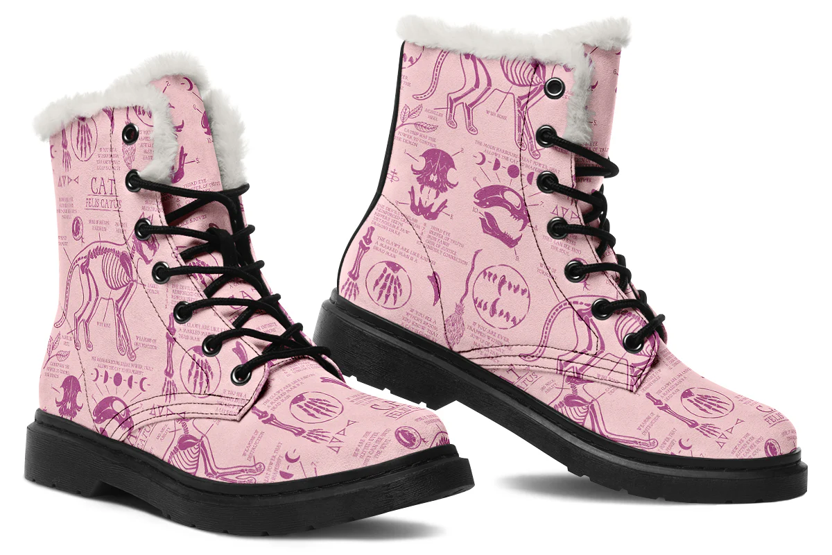 Pink Cat Study Winter Boots - Image 5