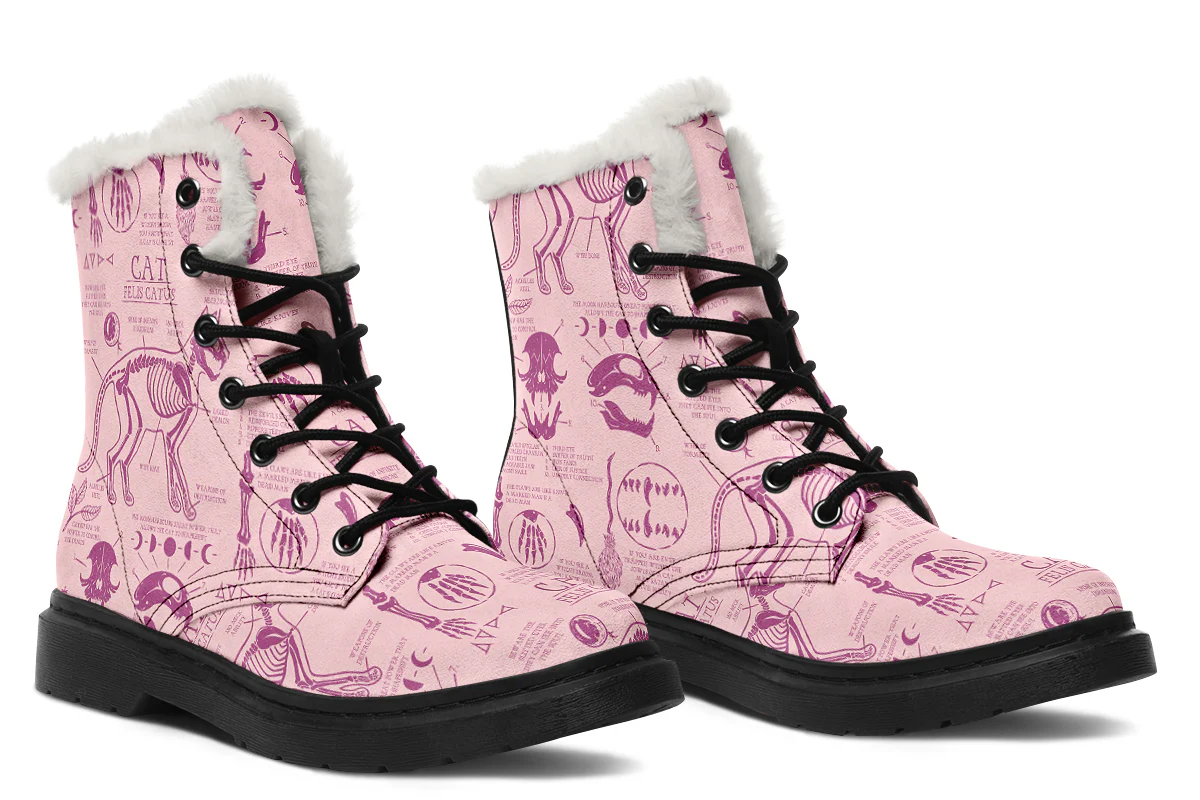 Pink Cat Study Winter Boots - Image 6