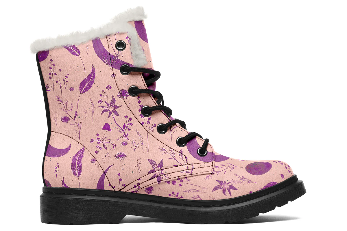 Pink Moonlit Botanica Winter Boots - Image 2