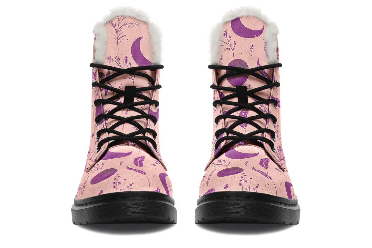Pink Moonlit Botanica Winter Boots - Image 3