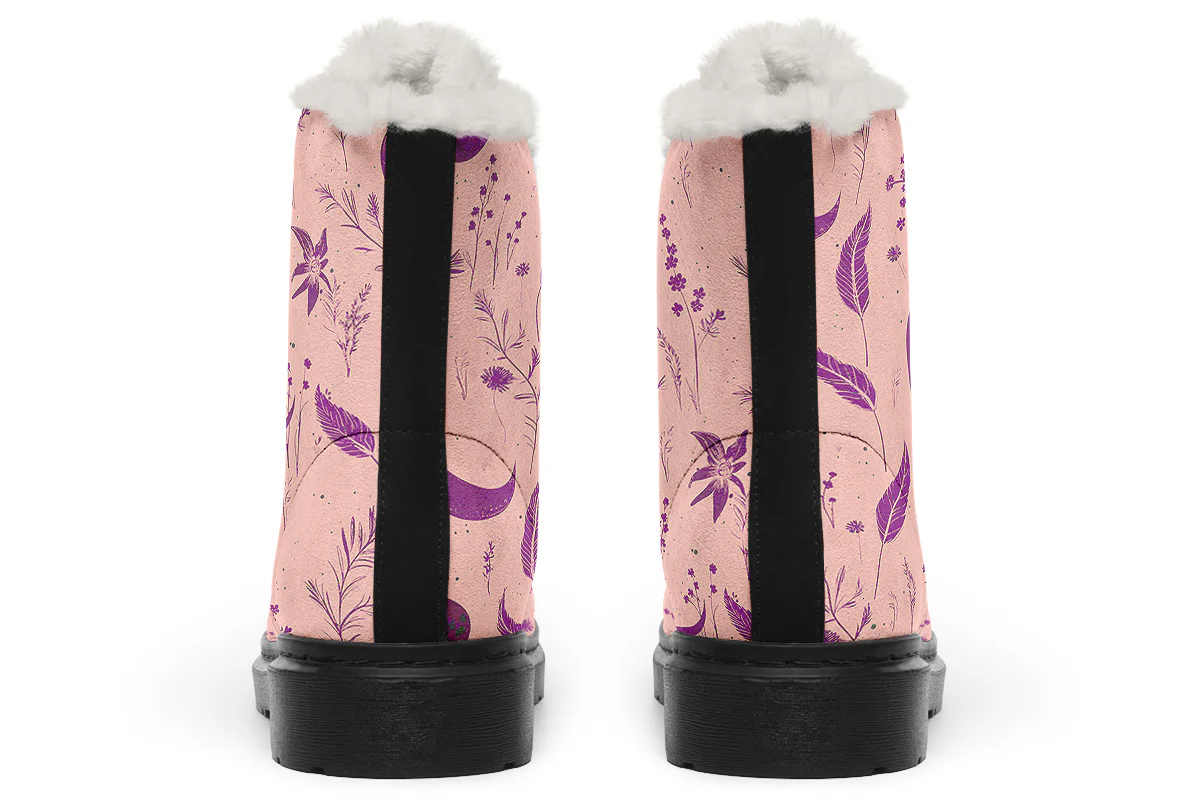 Pink Moonlit Botanica Winter Boots - Image 4