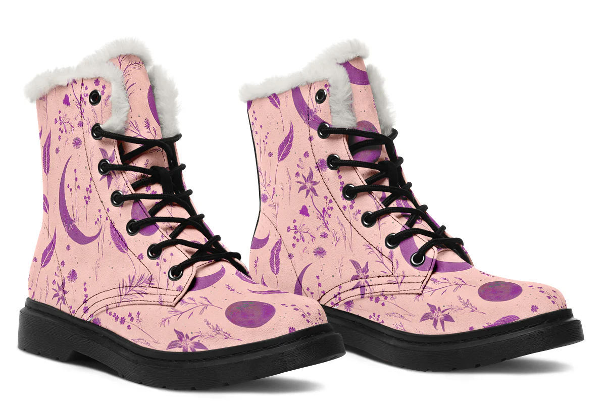 Pink Moonlit Botanica Winter Boots - Image 6