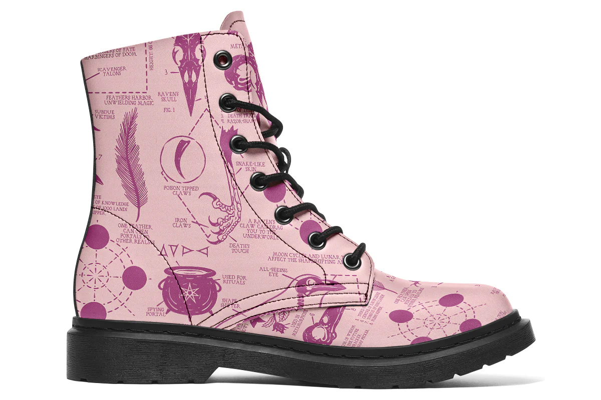 Pink Raven Study Boots - Image 3