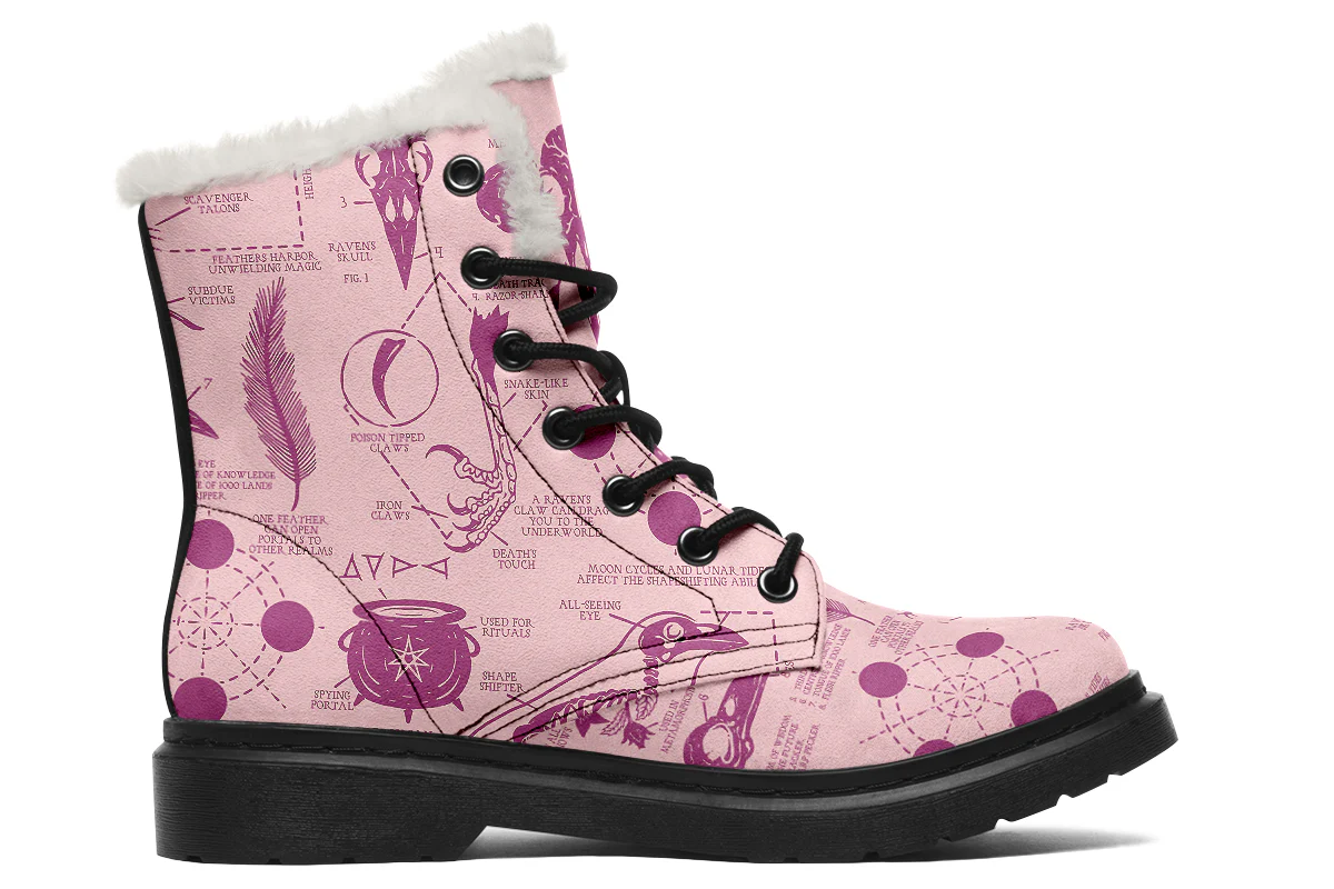 Pink Raven Study Winter Boots - Image 2