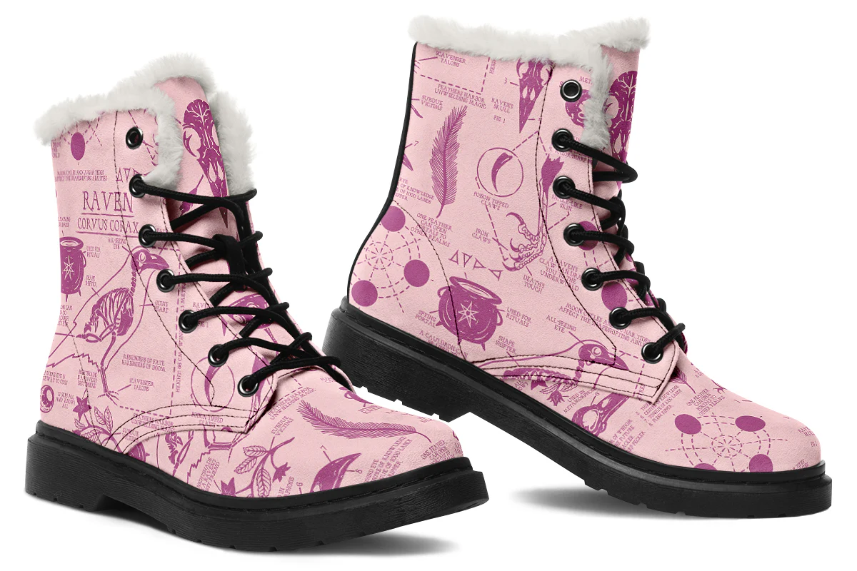 Pink Raven Study Winter Boots - Image 5