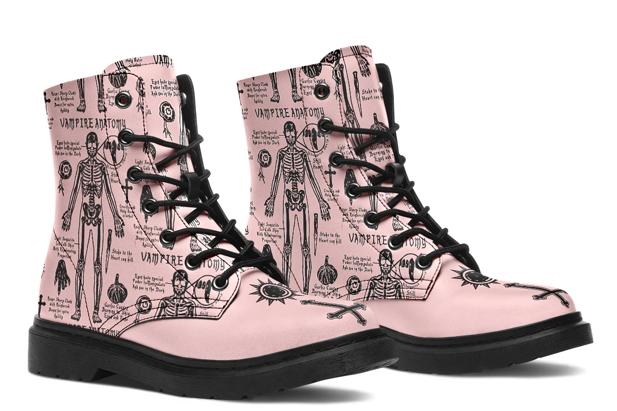 Pink Vampire Study Boots - Image 2
