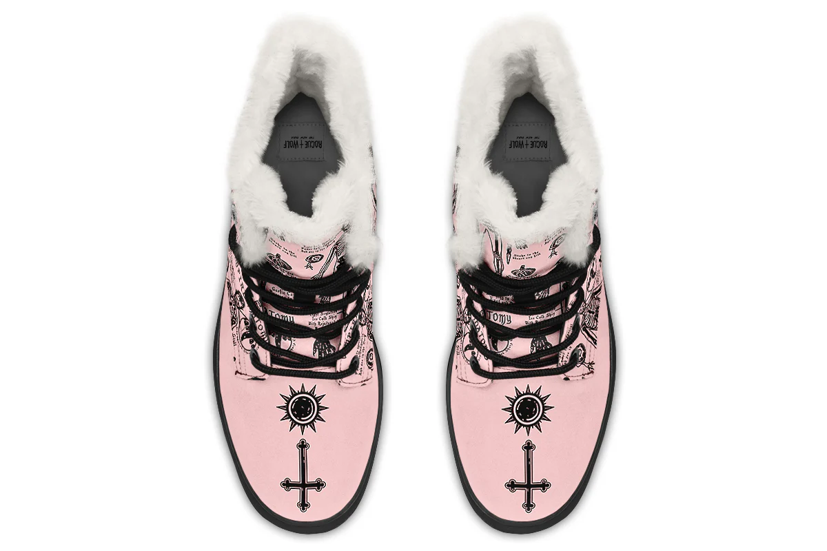 Pink Vampire Study Winter Boots - Image 7