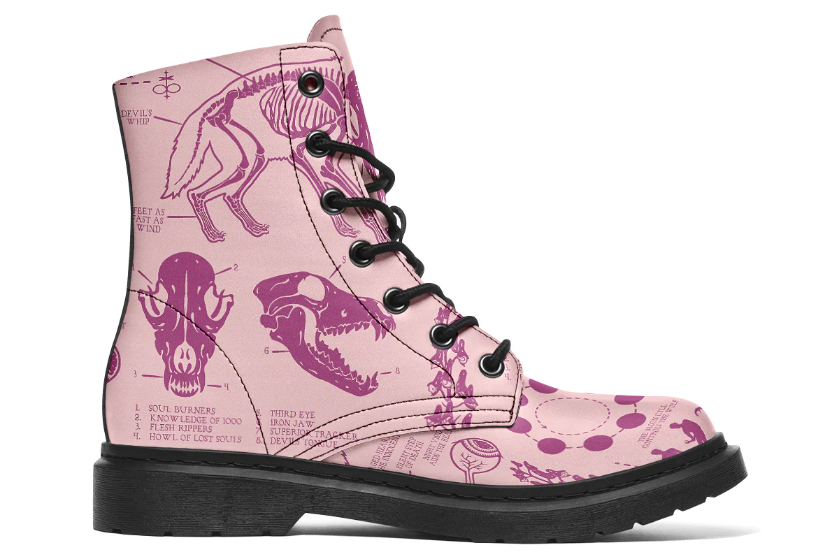 Pink Wolf Study Boots - Image 3