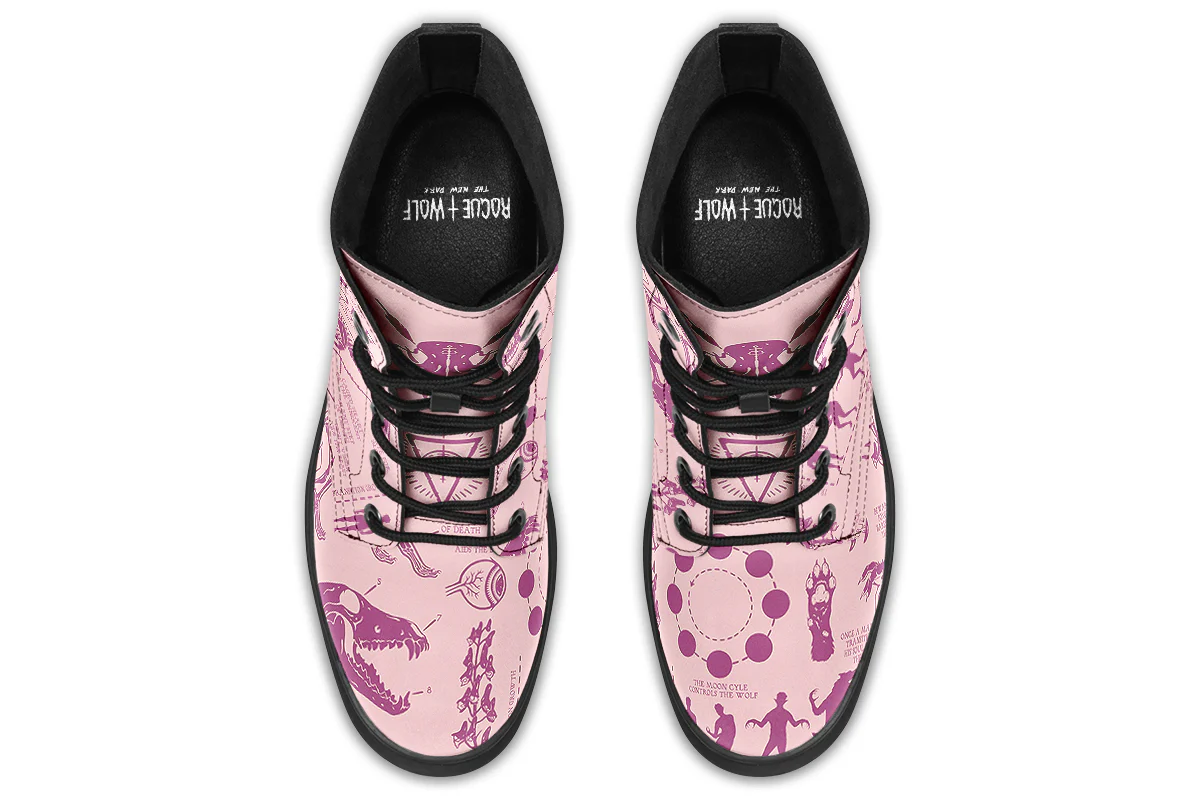 Pink Wolf Study Boots - Image 8
