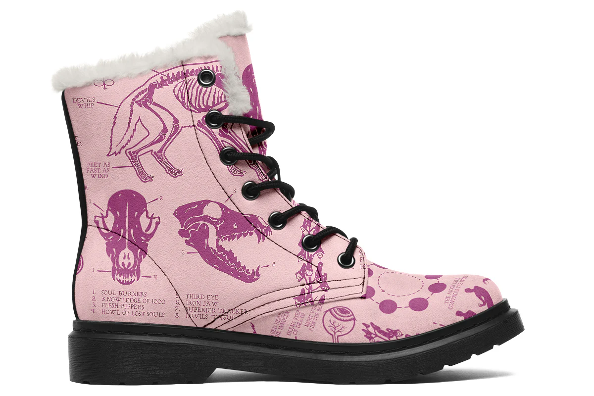 Pink Wolf Study Winter Boots - Image 2