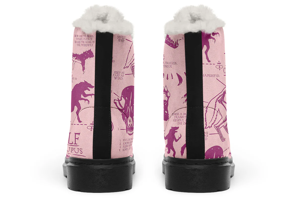 Pink Wolf Study Winter Boots - Image 4