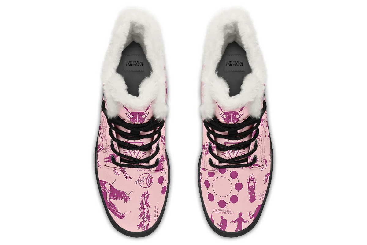 Pink Wolf Study Winter Boots - Image 7