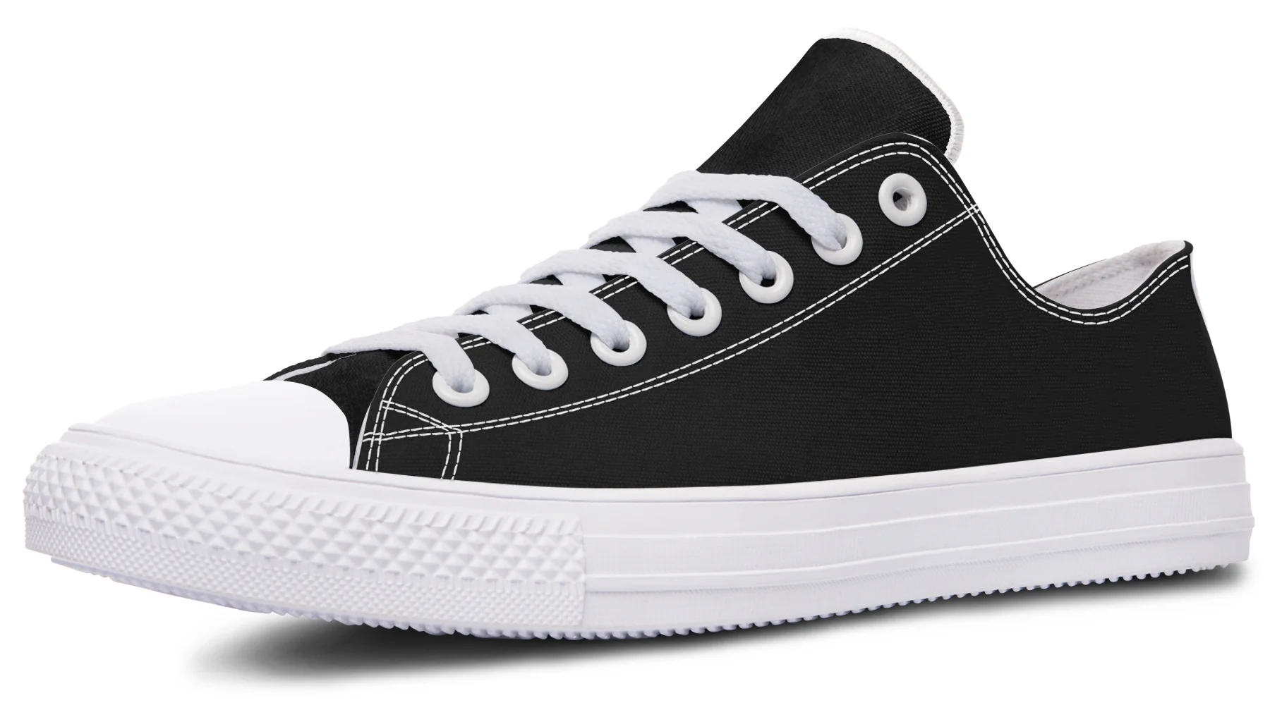 Pitch Black Low Tops - Image 10