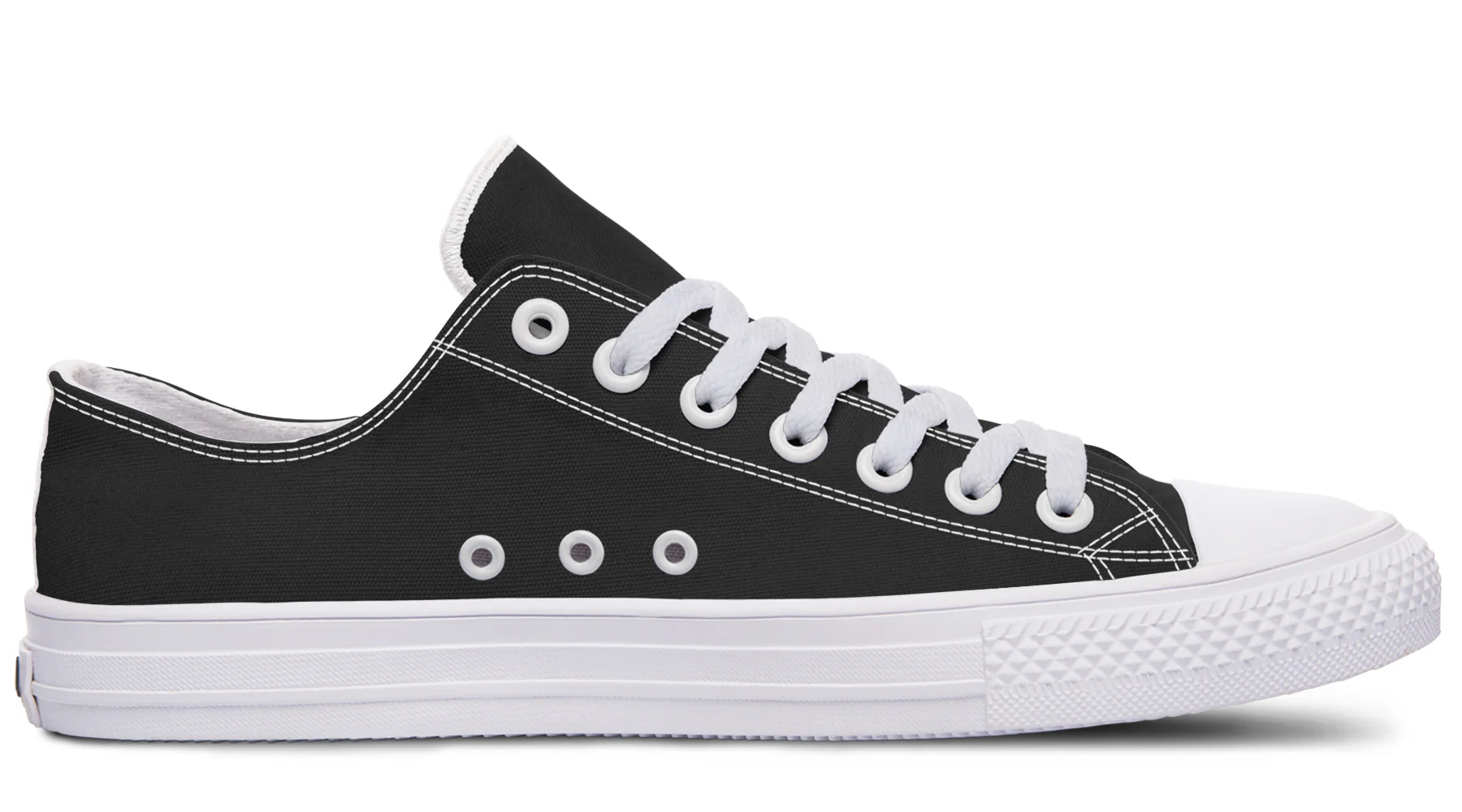 Pitch Black Low Tops - Image 11