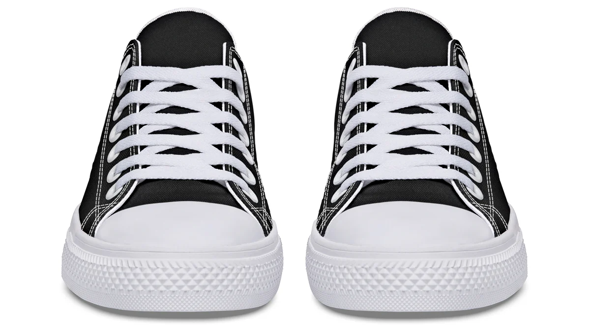 Pitch Black Low Tops - Image 14