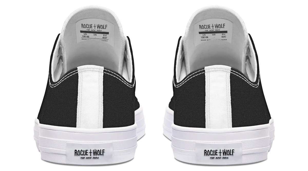 Pitch Black Low Tops - Image 16
