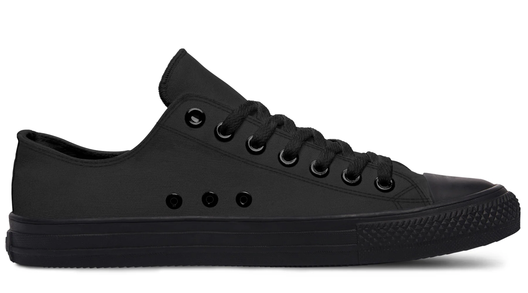 Pitch Black Low Tops - Image 3