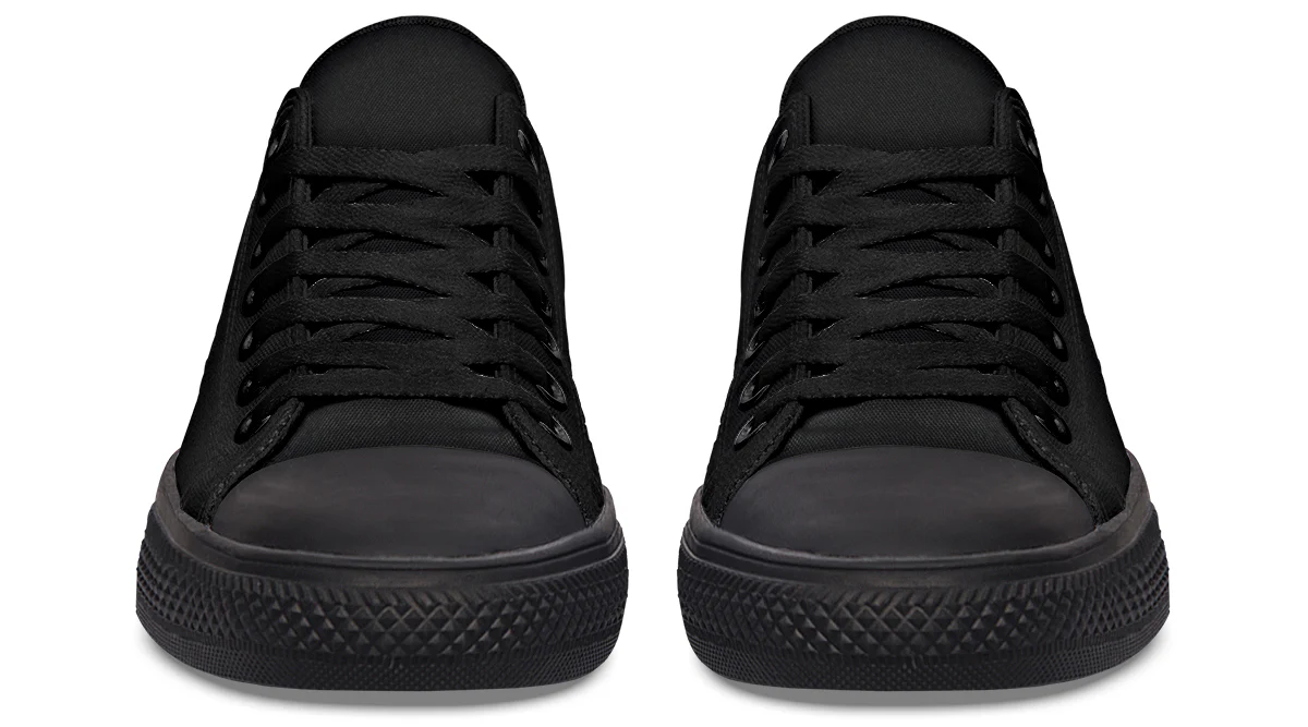 Pitch Black Low Tops - Image 6