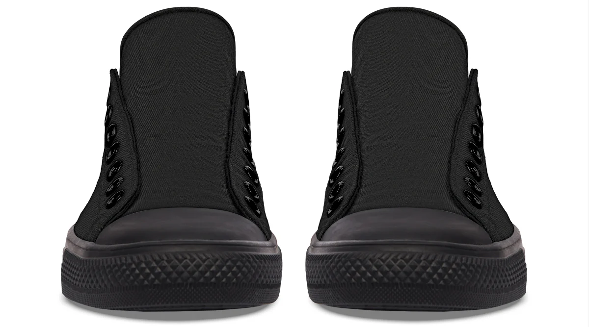 Pitch Black Low Tops - Image 7
