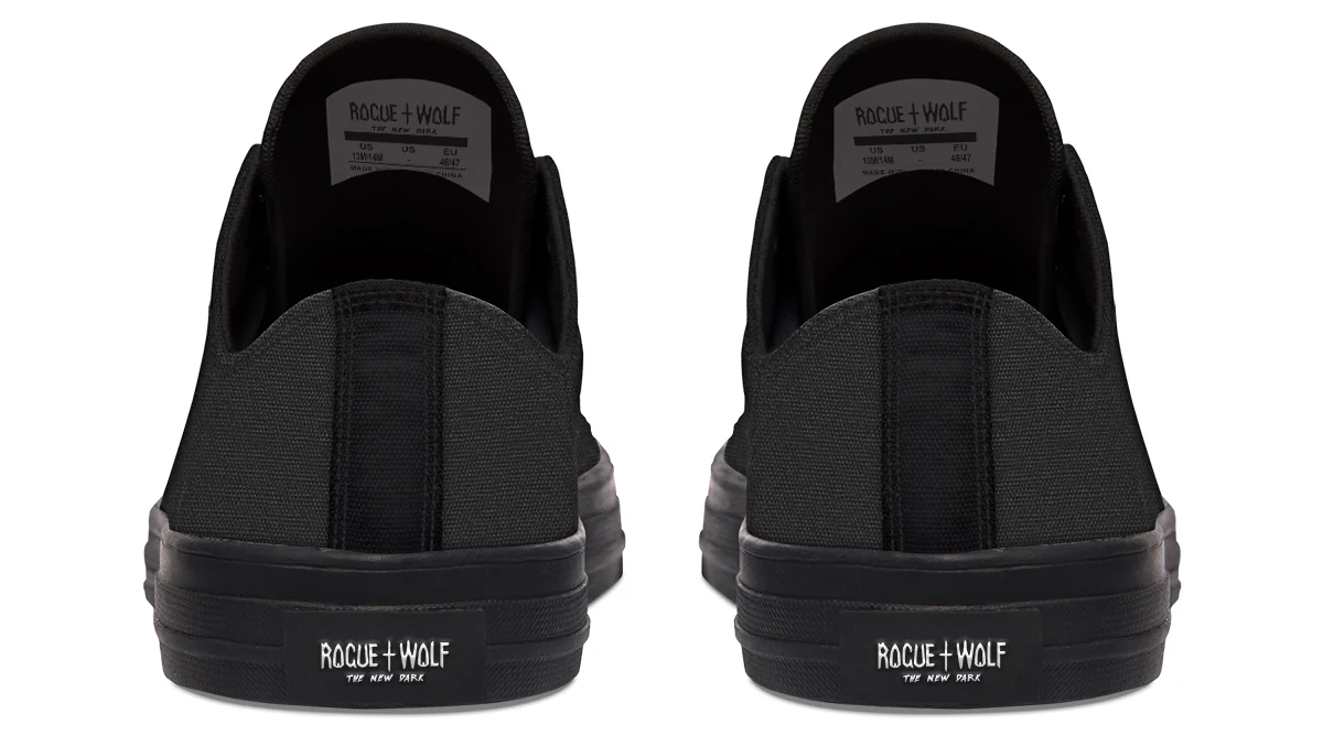 Pitch Black Low Tops - Image 8