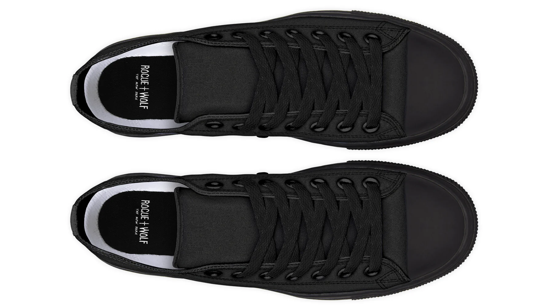 Pitch Black Low Tops - Image 9
