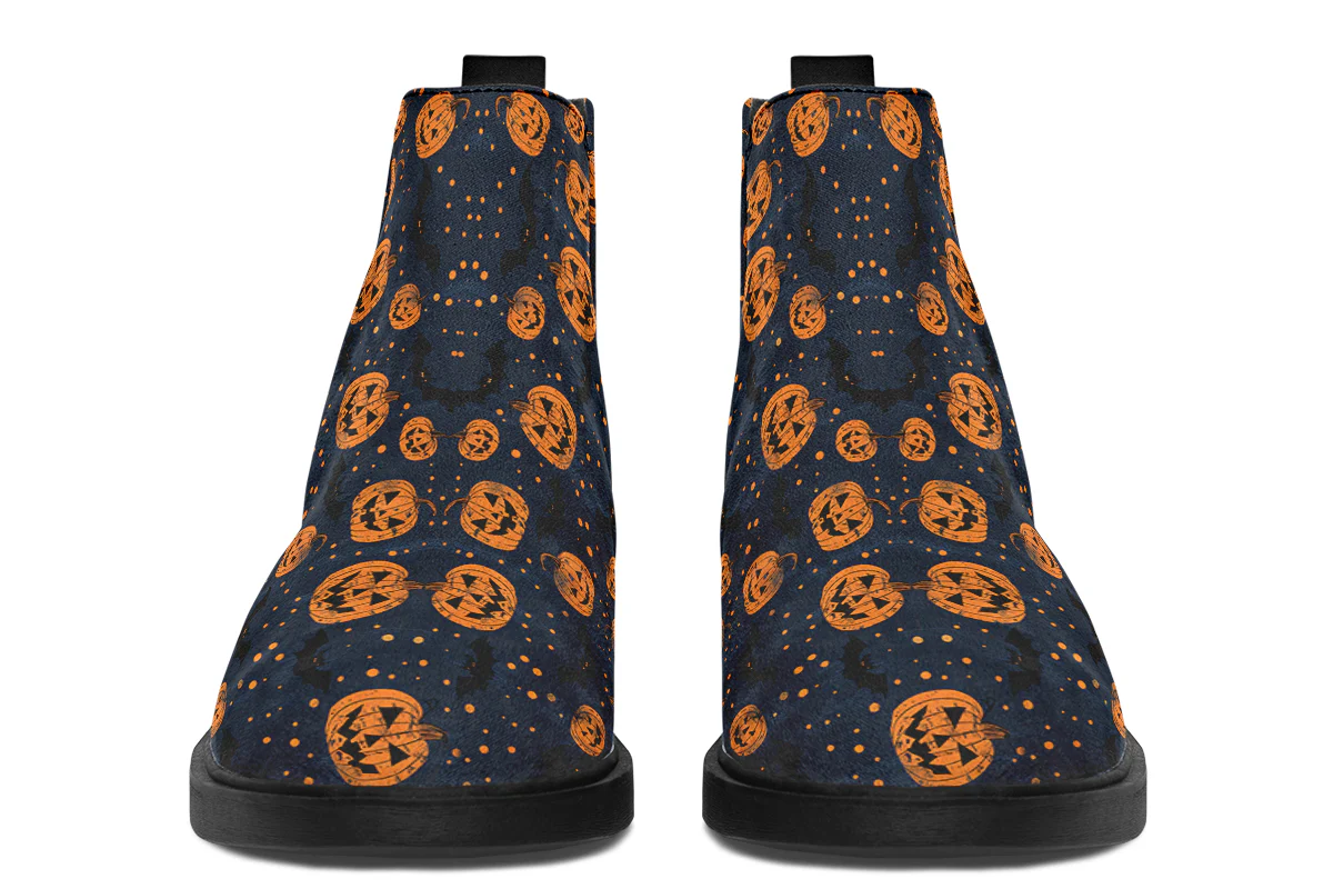 Pumpkin Party Chelsea Boots - Image 4