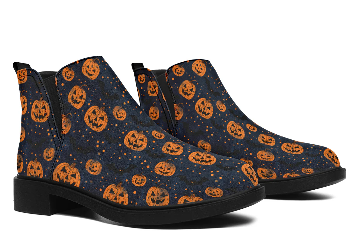 Pumpkin Party Chelsea Boots - Image 8
