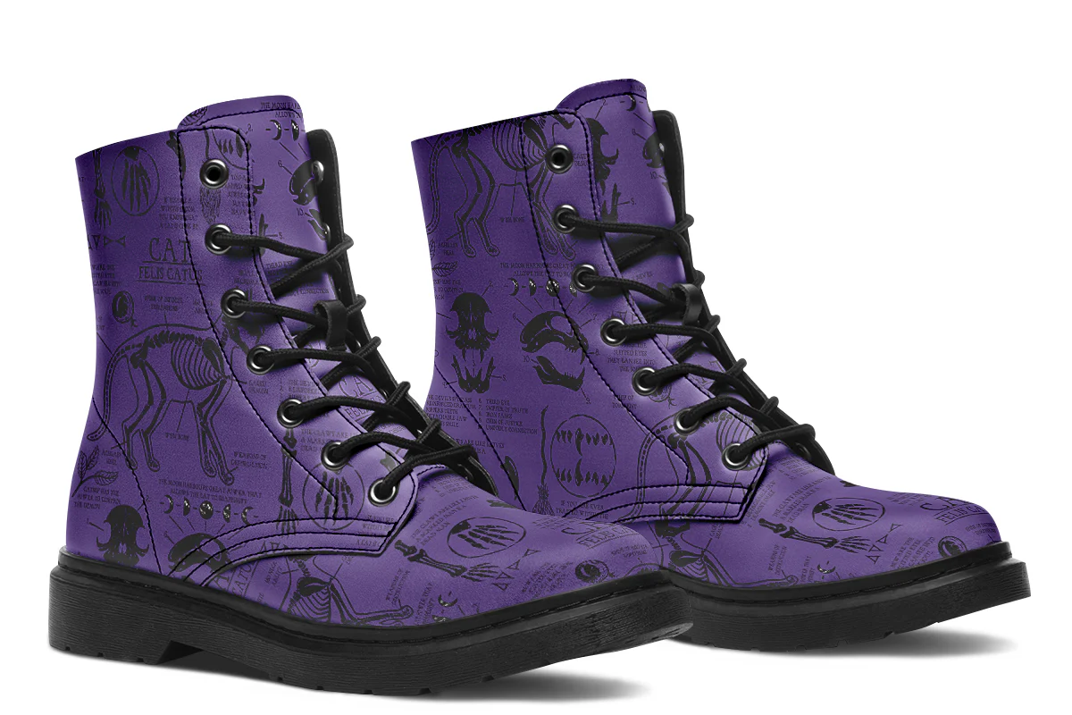 Purple Cat Study Boots - Image 2