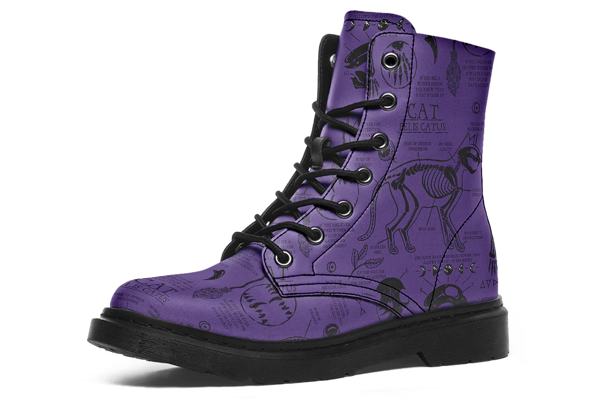 Purple Cat Study Boots - Image 4