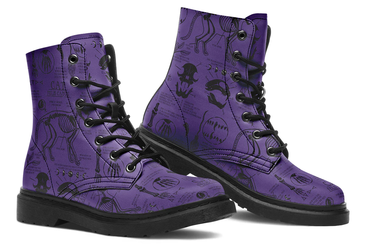 Purple Cat Study Boots - Image 5