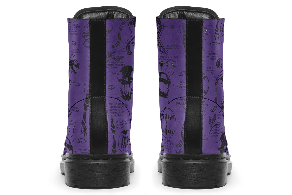 Purple Cat Study Boots - Image 7