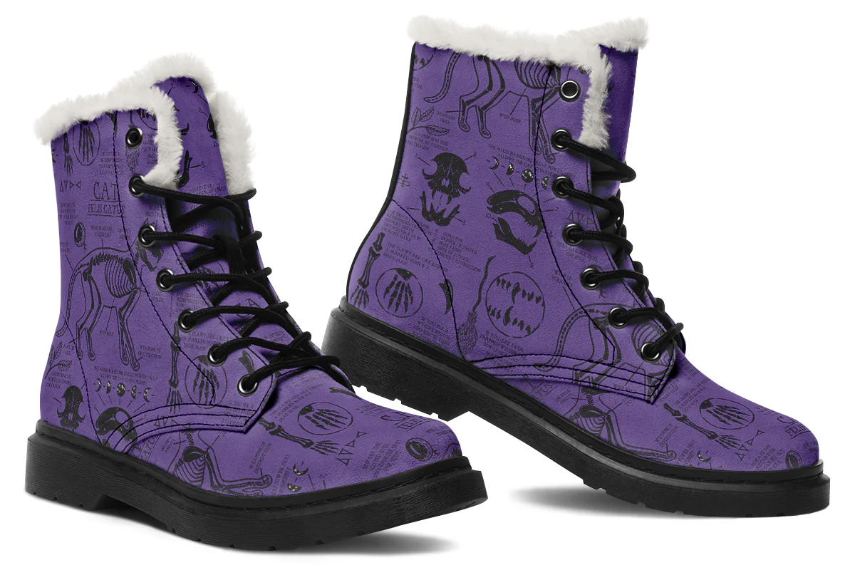 Purple Cat Study Winter Boots - Image 5