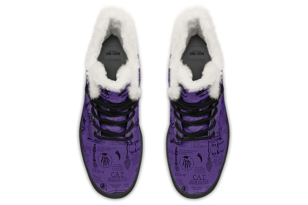 Purple Cat Study Winter Boots - Image 7