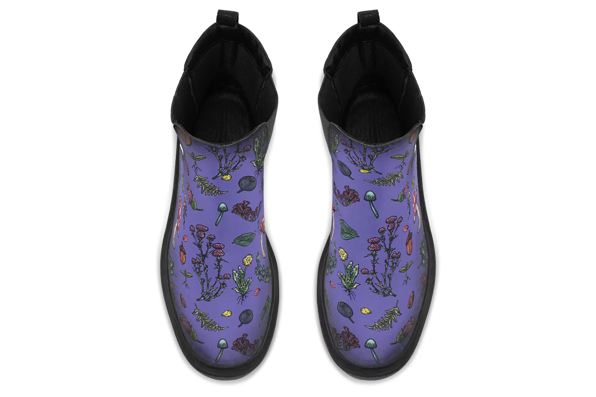 Purple Herbology Platform Chelsea Boots - Image 8