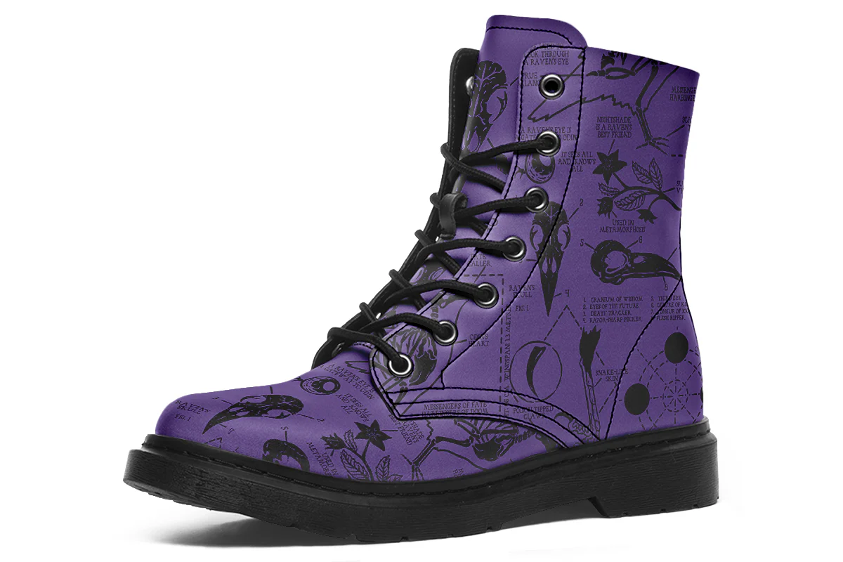 Purple Raven Study Boots - Image 4