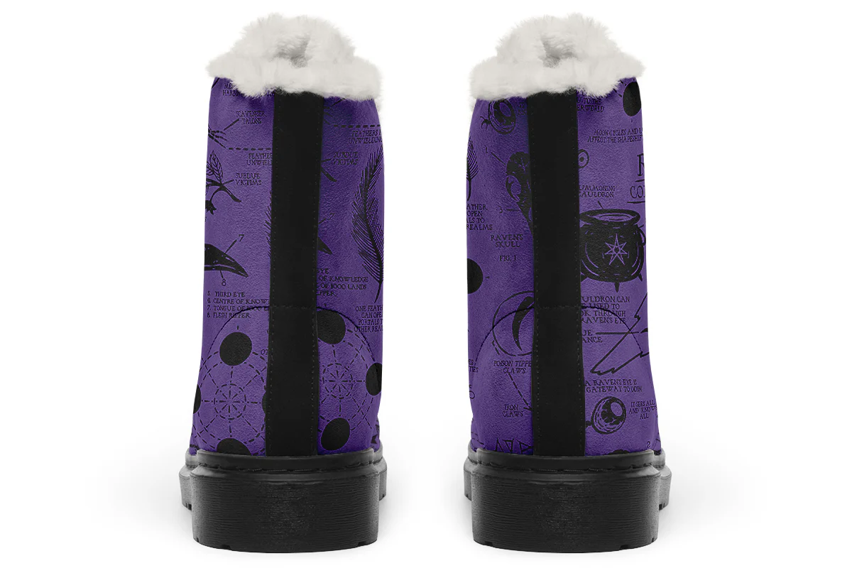 Purple Raven Study Winter Boots - Image 4