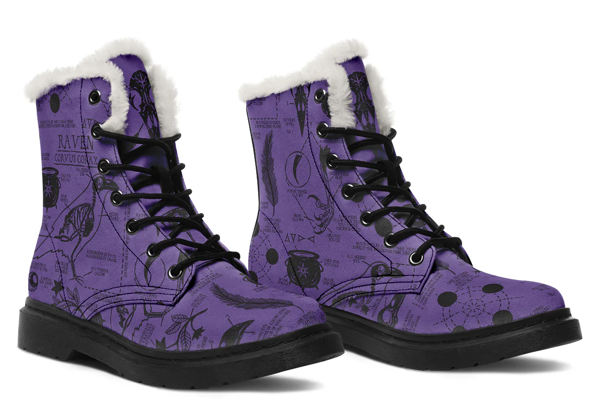 Purple Raven Study Winter Boots - Image 6