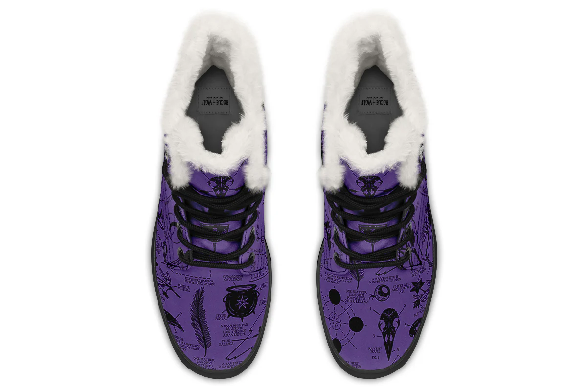 Purple Raven Study Winter Boots - Image 7