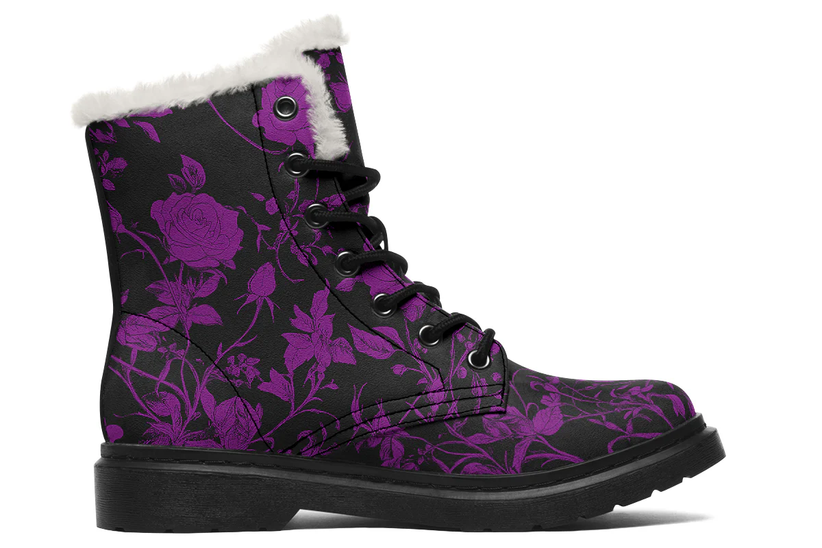 Purple Rose Romance Winter Boots - Image 2