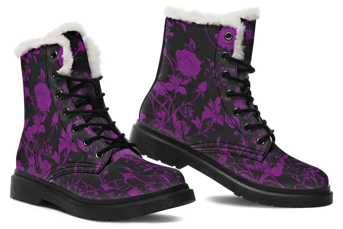 Purple Rose Romance Winter Boots - Image 5