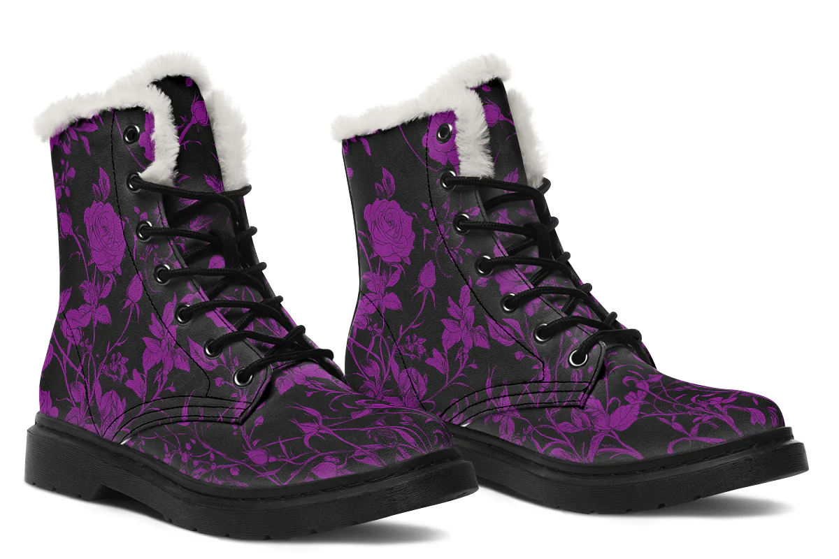 Purple Rose Romance Winter Boots - Image 6