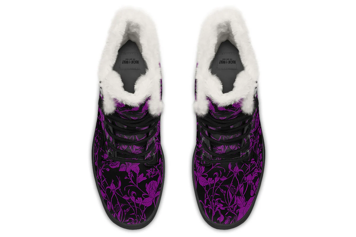 Purple Rose Romance Winter Boots - Image 7